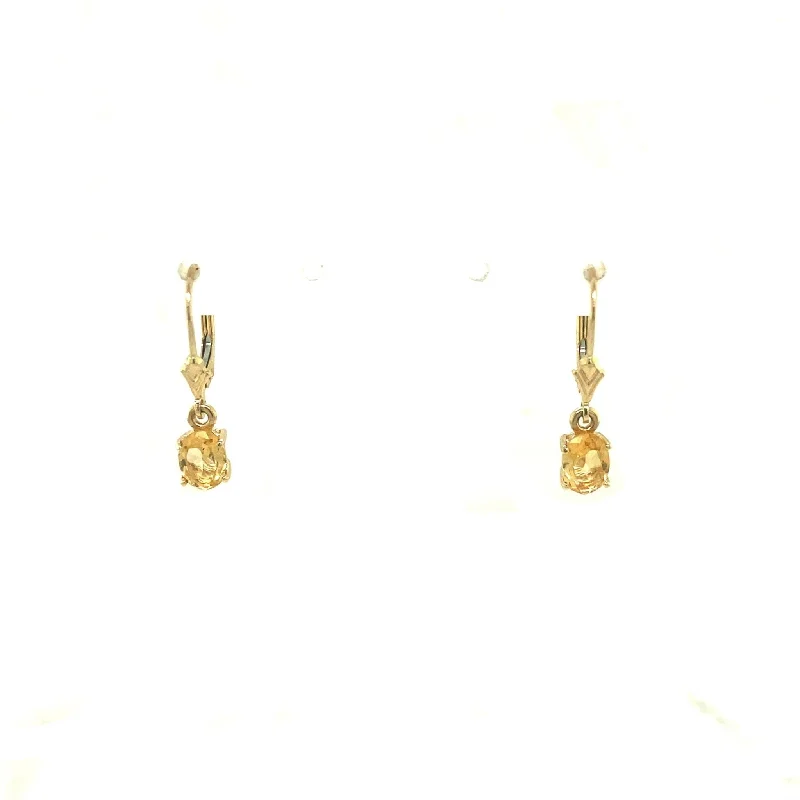 Dainty And Elegant Jewelry Now At Reduced Prices Oval Citrine Drop Earrings