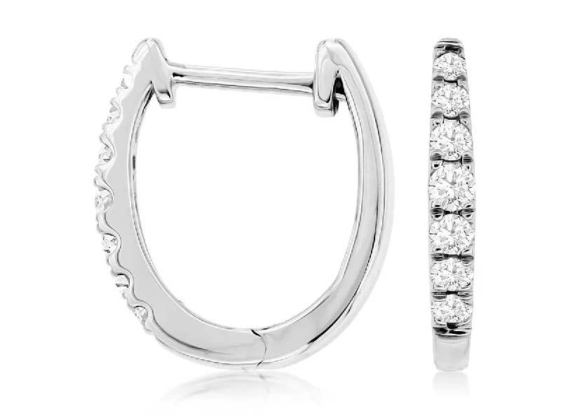Elegant Jewelry At Unbeatable Offers – Shop Before It's Gone Oval Shaped Diamond Hoop Earrings
