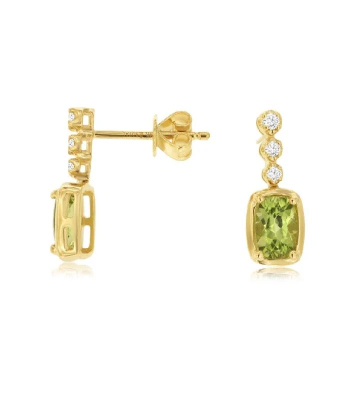 Personalized Jewelry Sale – Unique Pieces At Great Prices Peridot and Triple Diamond Dangle Earrings Personalized Jewelry Sale – Unique Pieces At Great Prices Peridot and Triple Diamond Dangle Earrings