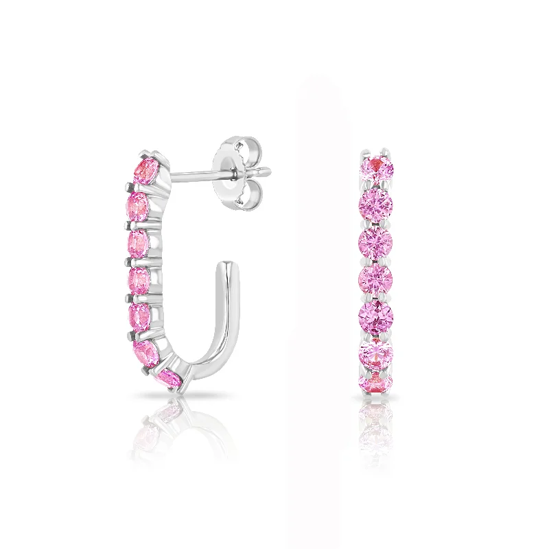 Shop Dazzling Jewelry With Special Promotional Discounts Pink Sapphire Sparkler Pin Earrings Shop Dazzling Jewelry With Special Promotional Discounts Pink Sapphire Sparkler Pin Earrings