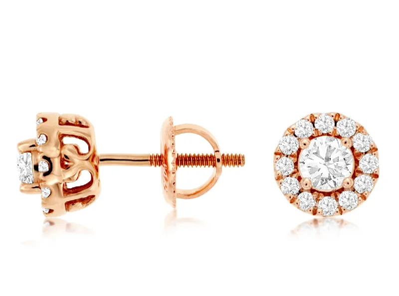 Luxury Meets Affordability – Jewelry Sale Now Live Rose Gold and Diamond Halo Earrings Luxury Meets Affordability – Jewelry Sale Now Live Rose Gold and Diamond Halo Earrings