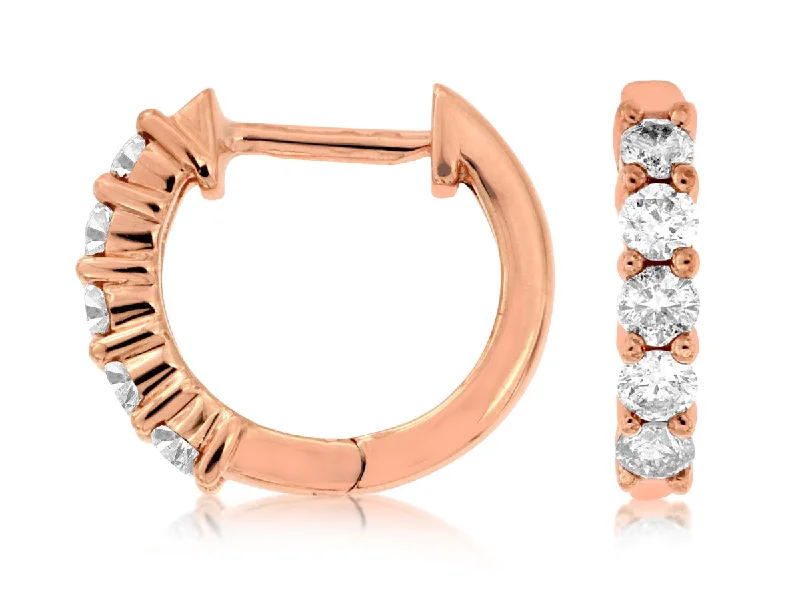 Flash Jewelry Sale – Get Stunning Pieces At Low Prices Rose Gold Diamond Huggie Earrings Flash Jewelry Sale – Get Stunning Pieces At Low Prices Rose Gold Diamond Huggie Earrings