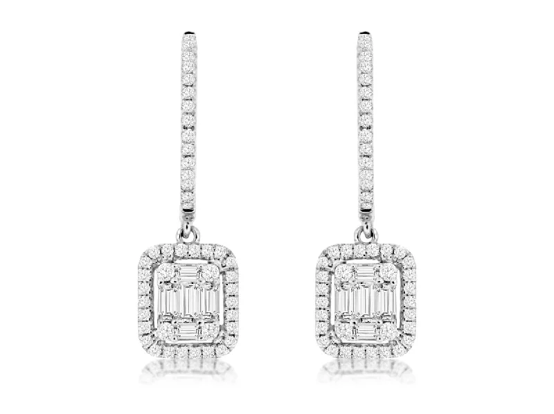 Best-Selling Jewelry Now Available At Special Deals Round and Baguette Diamond Dangle Earrings Best-Selling Jewelry Now Available At Special Deals Round and Baguette Diamond Dangle Earrings