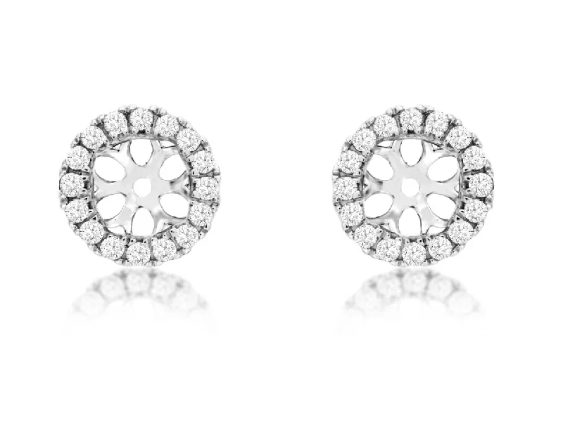 Timeless Elegance Now At Special Discounts Round Diamond Earring Jackets