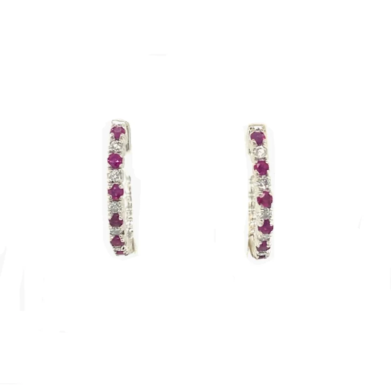 The Ultimate Jewelry Sale – Shop Premium Styles Ruby and Diamond Huggie Earrings