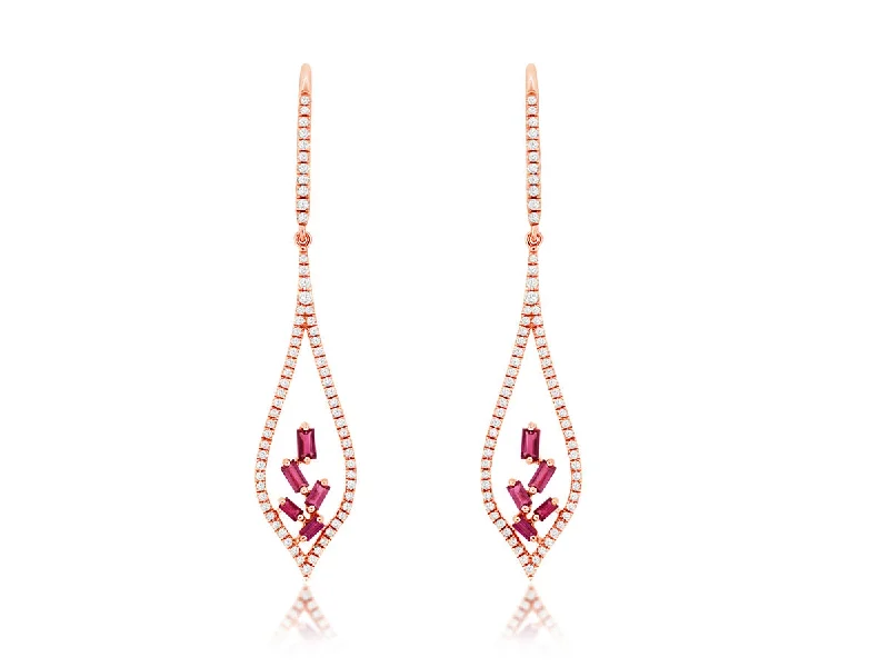 Limited-Time Jewelry Discounts – Shine Without The Splurge Ruby and Diamond Open Teardrop Design Dangle Earrings Limited-Time Jewelry Discounts – Shine Without The Splurge Ruby and Diamond Open Teardrop Design Dangle Earrings