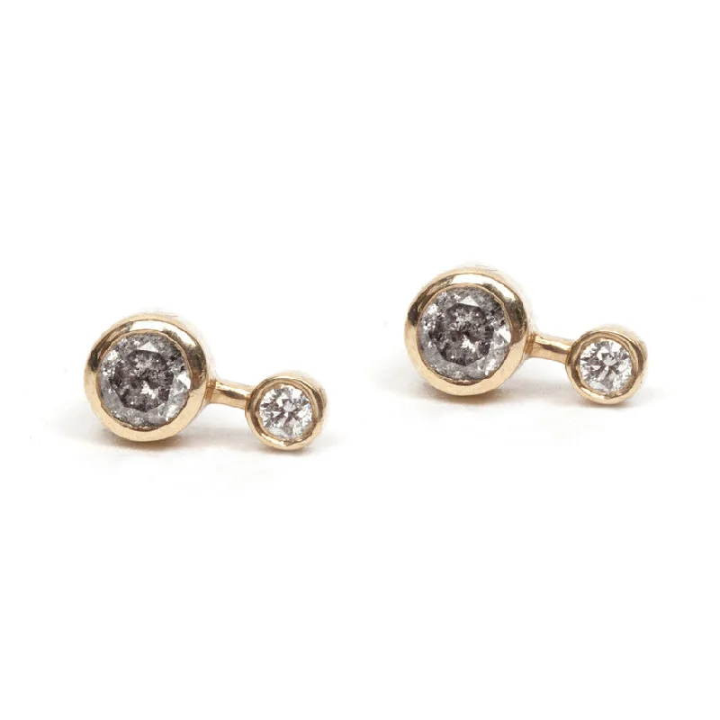 Accessorize For Less – Luxury Jewelry At Affordable Prices Round Diamond Duo Stud Earring