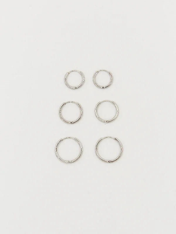 Limited-Time Jewelry Sale – Elegant Styles At Less Set of Silver Eco Huggie Hoops