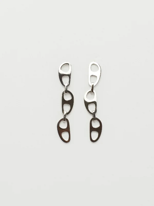 Jewelry Clearance – Final Chance To Save Big Silver Tab Drop Earrings