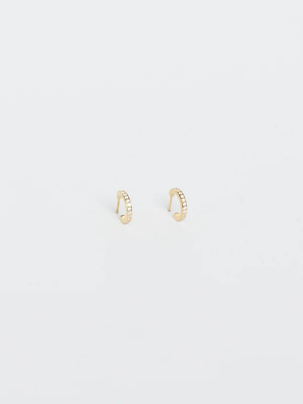 Elevate Your Outfit With Discounted Statement Jewelry Small Diamond Hoops