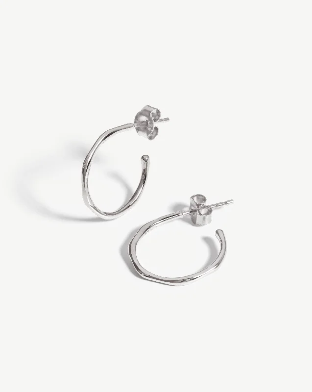 High-Quality Jewelry At A Fraction Of The Cost Small Molten Hoop Earrings