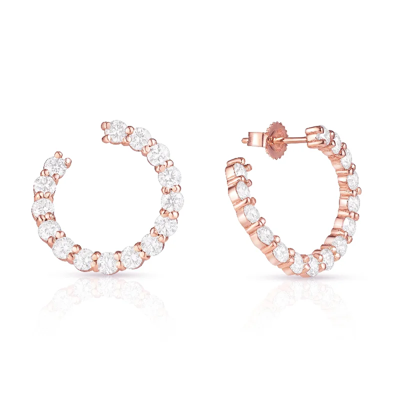 High-Quality Gemstone Jewelry For Special Occasions Sparkler Swirl Hoops