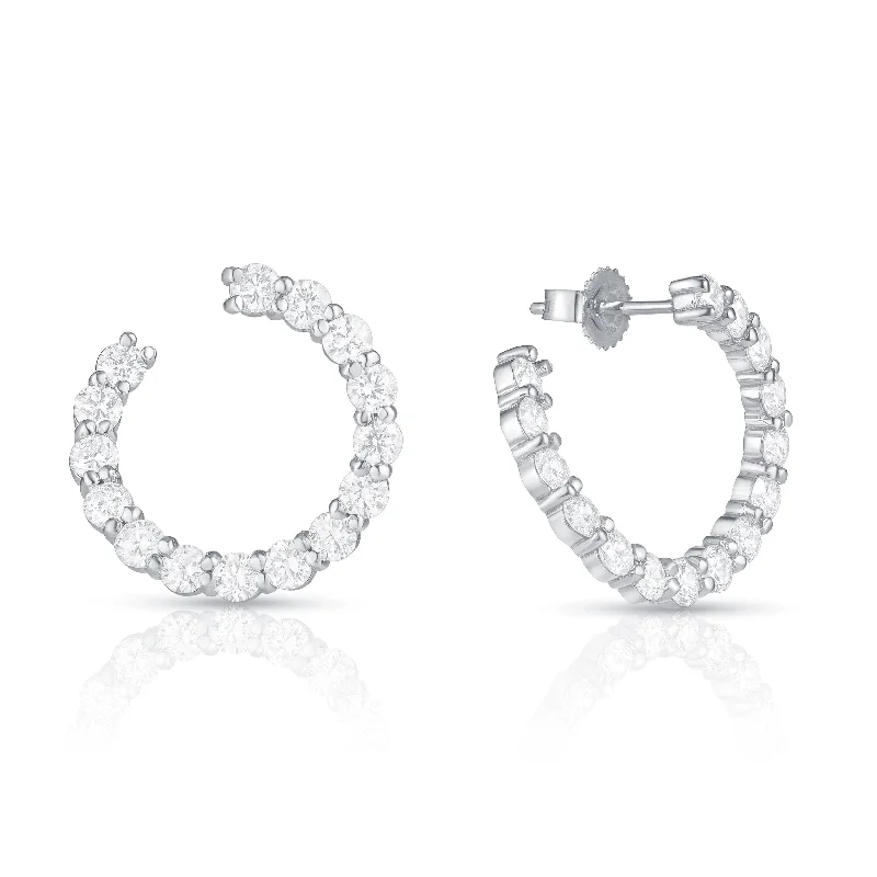 Exclusive Jewelry Sale – Shine For Less Sparkler Swirl Hoops