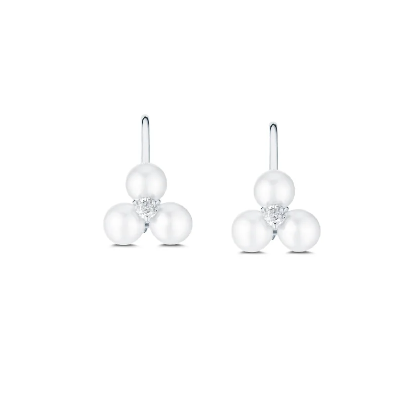 Affordable Glamour – Premium Jewelry For Less Tri Pearl Earrings