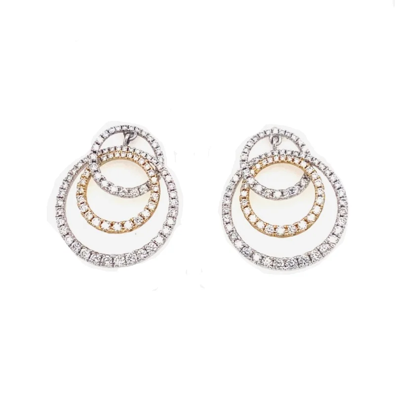 Last Chance To Grab Your Favorite Jewelry At A Discount Triple Diamond Circle Design Earrings Last Chance To Grab Your Favorite Jewelry At A Discount Triple Diamond Circle Design Earrings