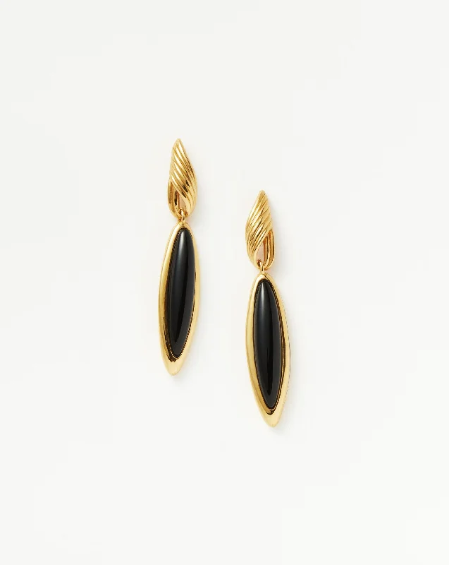 Seasonal Jewelry Sale – Upgrade Your Collection Wavy Ridge Gemstone Double Drop Earrings Seasonal Jewelry Sale – Upgrade Your Collection Wavy Ridge Gemstone Double Drop Earrings