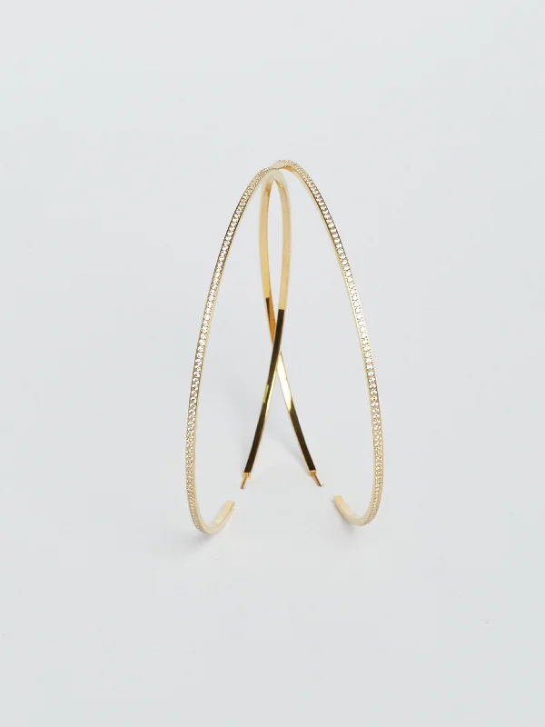 Exclusive Gemstone Jewelry At Special Prices XL Oversized Diamond Hoops