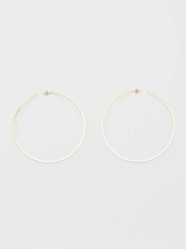 Special Sale On Handcrafted Jewelry – Shop Today XL Oversized Simple Gold Hoops