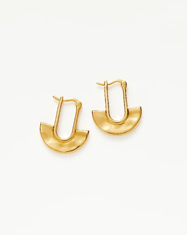 Unmissable Discounts On Timeless Jewelry Pieces Zenyu Fan Small Hoop Earrings