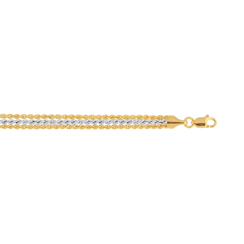 Premium Diamond Jewelry For Unforgettable Moments 10K Gold Rope Bracelet