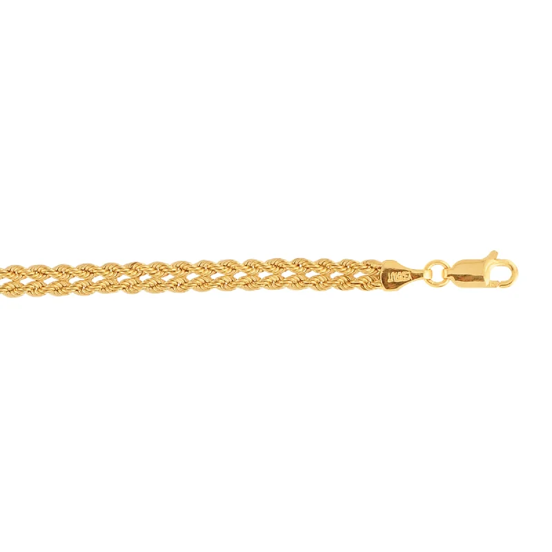 Eco-Friendly Sustainable Jewelry For Conscious Buyers 10K Gold Weaved Rope Bracelet