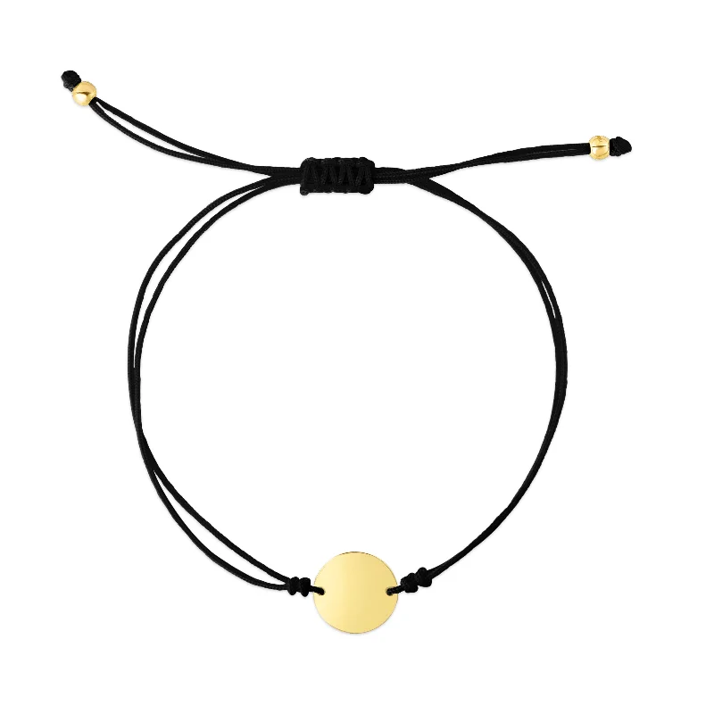 Shop Signature Jewelry Styles At Exclusive Prices 14K Black Cord Circle Adjustable Bracelet Shop Signature Jewelry Styles At Exclusive Prices 14K Black Cord Circle Adjustable Bracelet