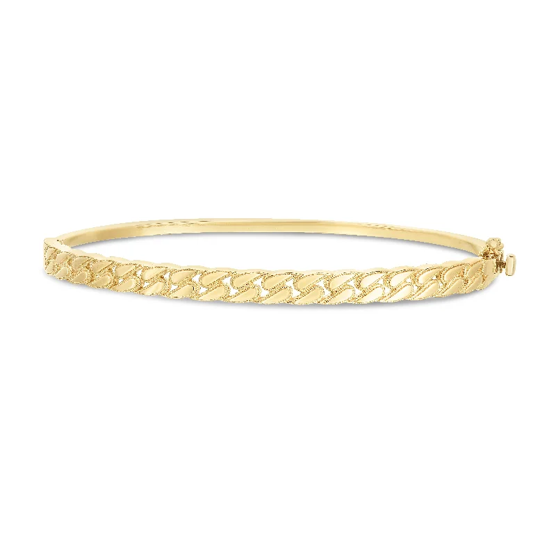 Celebrate Every Occasion With Sparkling Savings 14K Cuban Chain Bangle
