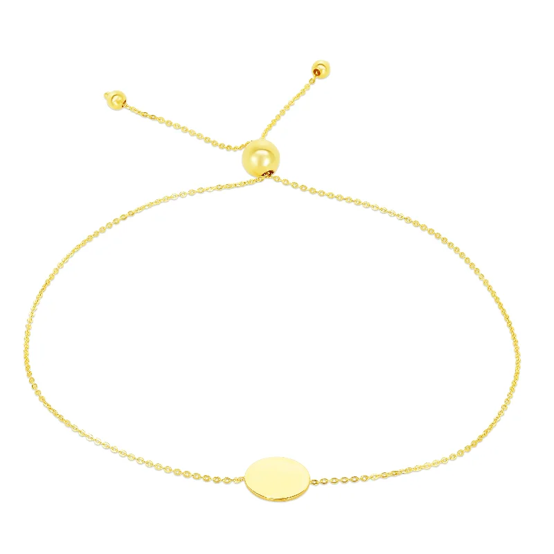 Shop Dazzling Jewelry At The Best Prices 14K Gold Circle Friendship Bracelet