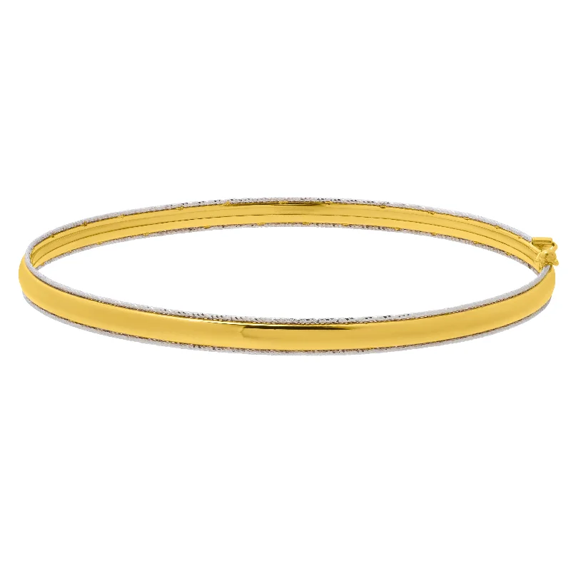 Luxury Jewelry Now At Special Promotional Rates 14K Gold Classic Polished Bangle