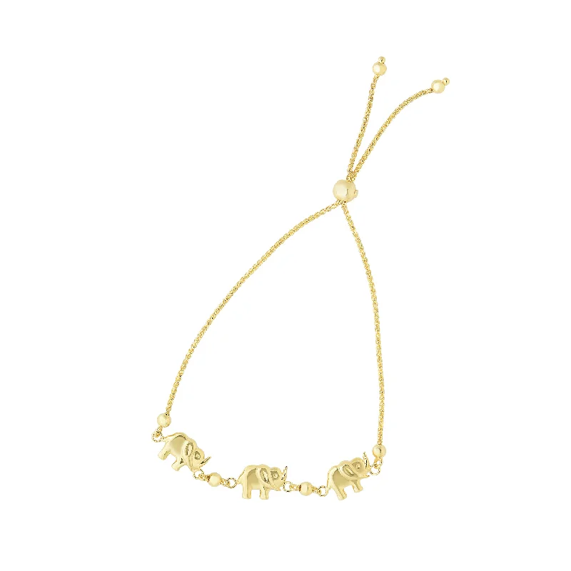 Limited-Time Offer On Elegant Jewelry Pieces 14K Gold Elephant Friendship Bracelet Limited-Time Offer On Elegant Jewelry Pieces 14K Gold Elephant Friendship Bracelet