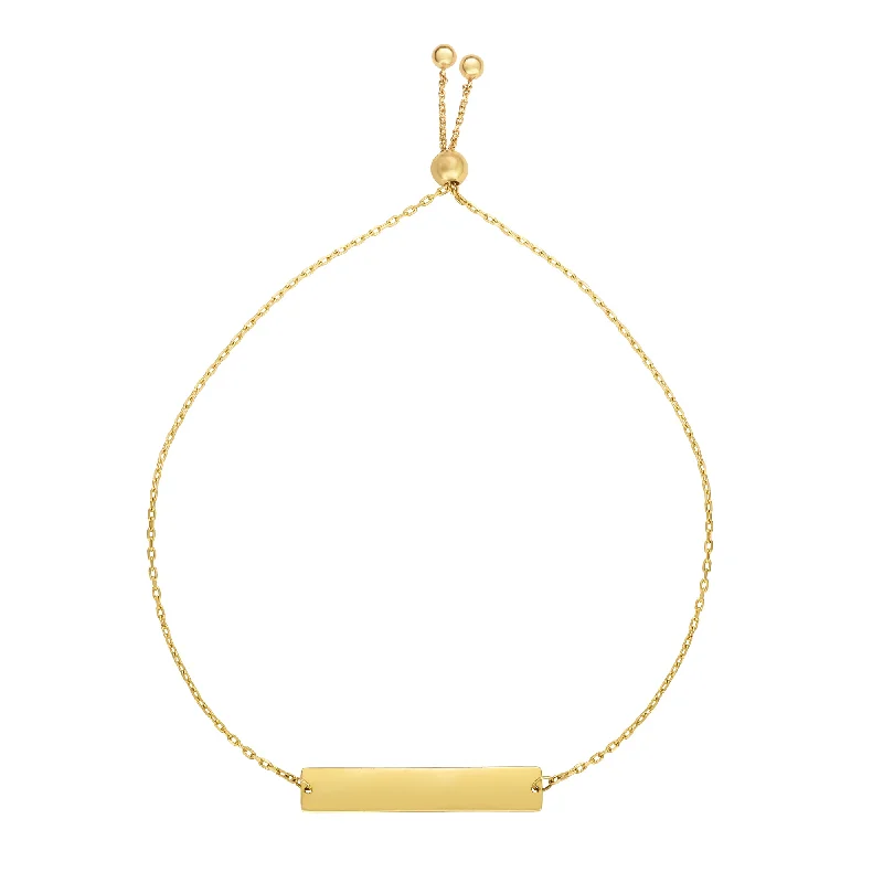 Seasonal Jewelry Deals – Elevate Your Style 14K Gold ID Friendship Bracelet