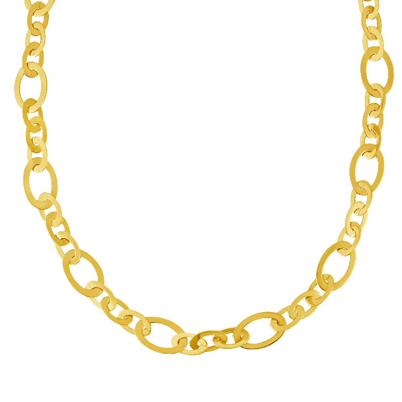 Versatile Layering Jewelry For Effortless Chic 14K Gold Large Oval Link Bracelet