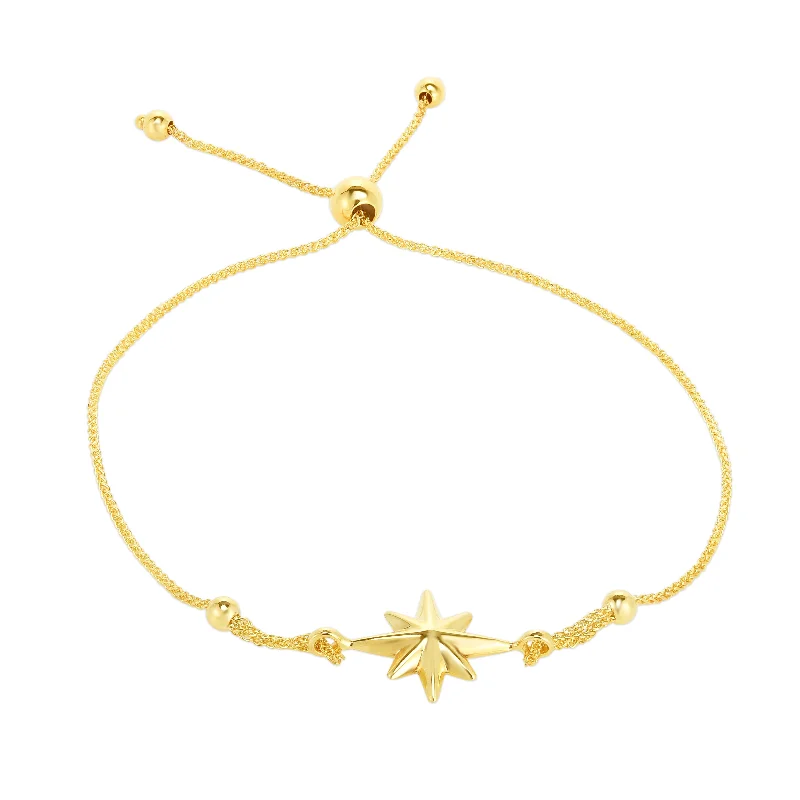 Modern Jewelry At Exclusive Discounts – Shop Today 14K Gold North Star Bolo Bracelet Modern Jewelry At Exclusive Discounts – Shop Today 14K Gold North Star Bolo Bracelet