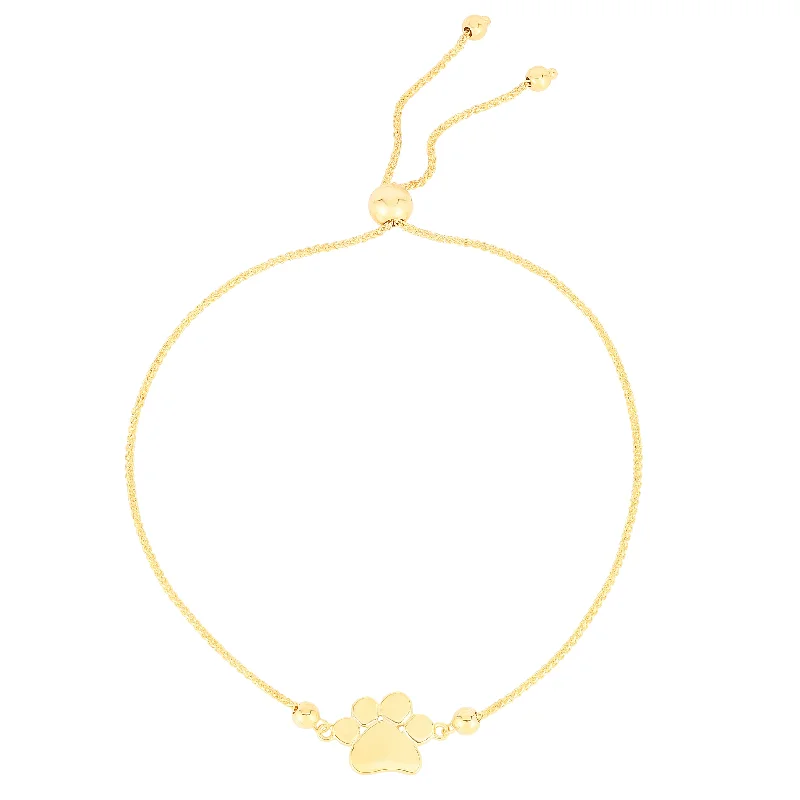 Discounted Luxury Jewelry – Shine Without The Splurge 14K Gold Paw Print Friendship Bracelet Discounted Luxury Jewelry – Shine Without The Splurge 14K Gold Paw Print Friendship Bracelet