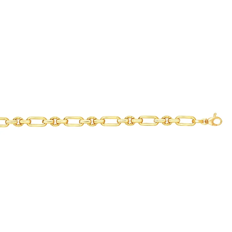 Elegant Jewelry, Exclusive Prices – Shop Now 14K Gold Polished & Diamond Cut Elongated Oval Link Chain Elegant Jewelry, Exclusive Prices – Shop Now 14K Gold Polished & Diamond Cut Elongated Oval Link Chain