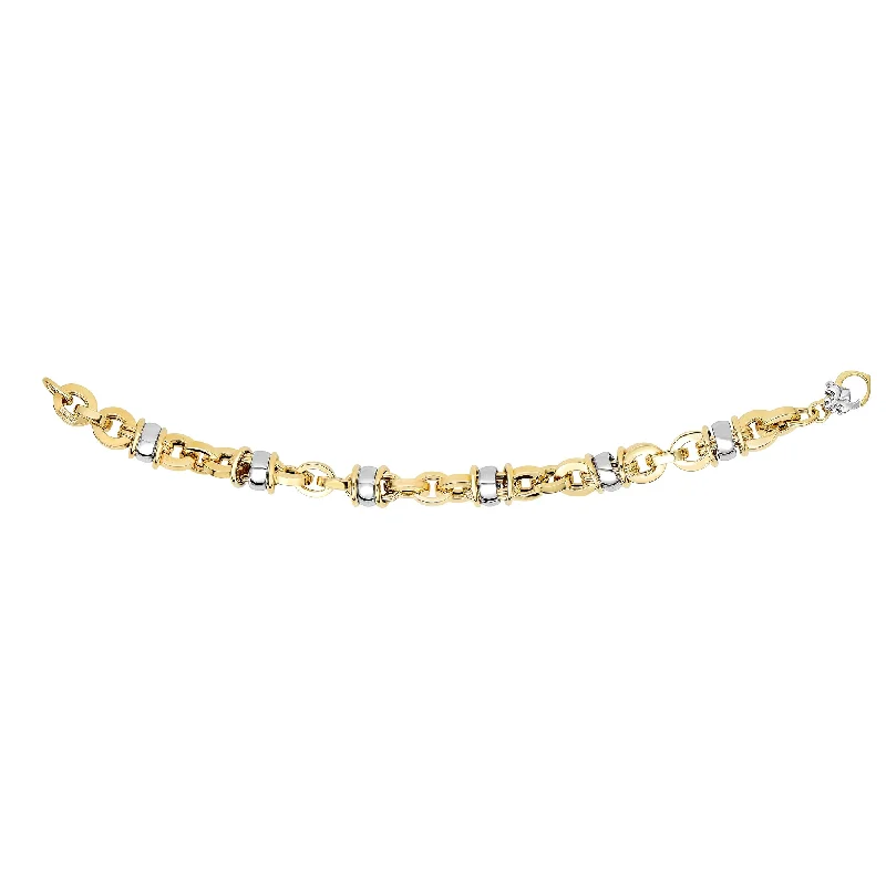 Elegant Jewelry At Unbeatable Offers – Shop Before It's Gone 14K Gold Rondel Station Heritage Link Bracelet Elegant Jewelry At Unbeatable Offers – Shop Before It's Gone 14K Gold Rondel Station Heritage Link Bracelet