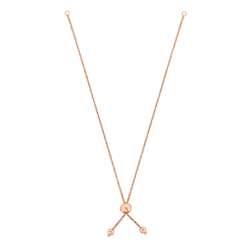 Timeless Elegance Now At Special Discounts 14K Gold Round Wheat Chain with Ball Slide Friendship Bracelet Timeless Elegance Now At Special Discounts 14K Gold Round Wheat Chain with Ball Slide Friendship Bracelet