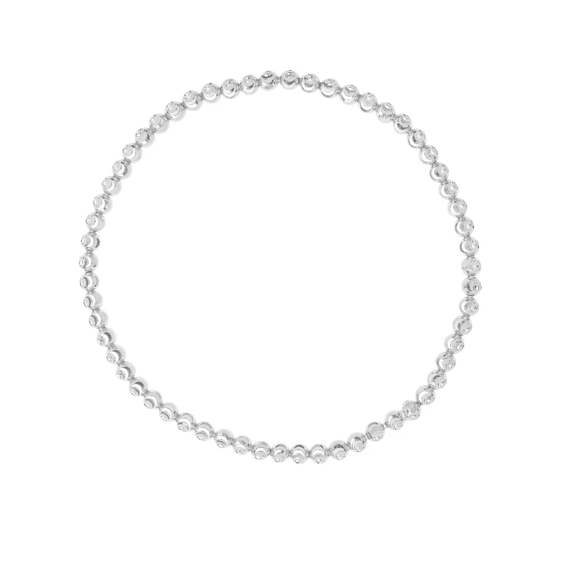 Luxury Jewelry At Unbeatable Discounts 14K Moon-Cut Bead Stretch Bracelet