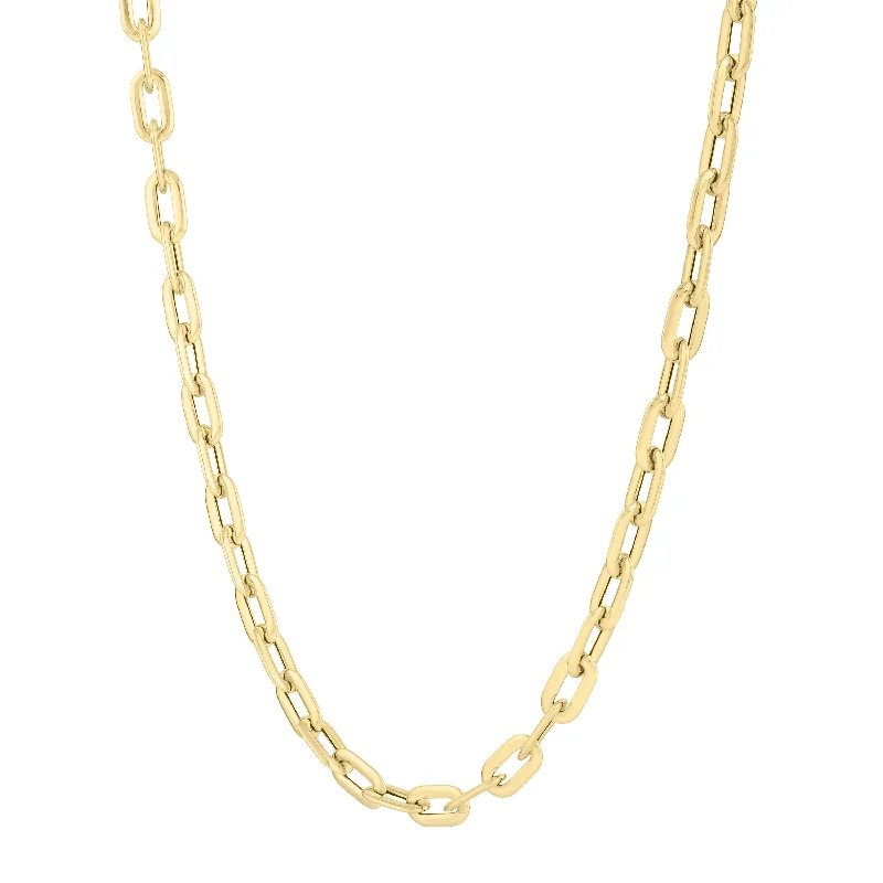 Grab Your Dream Jewelry At The Lowest Prices 14K Oval Domed Paperclip Bracelet