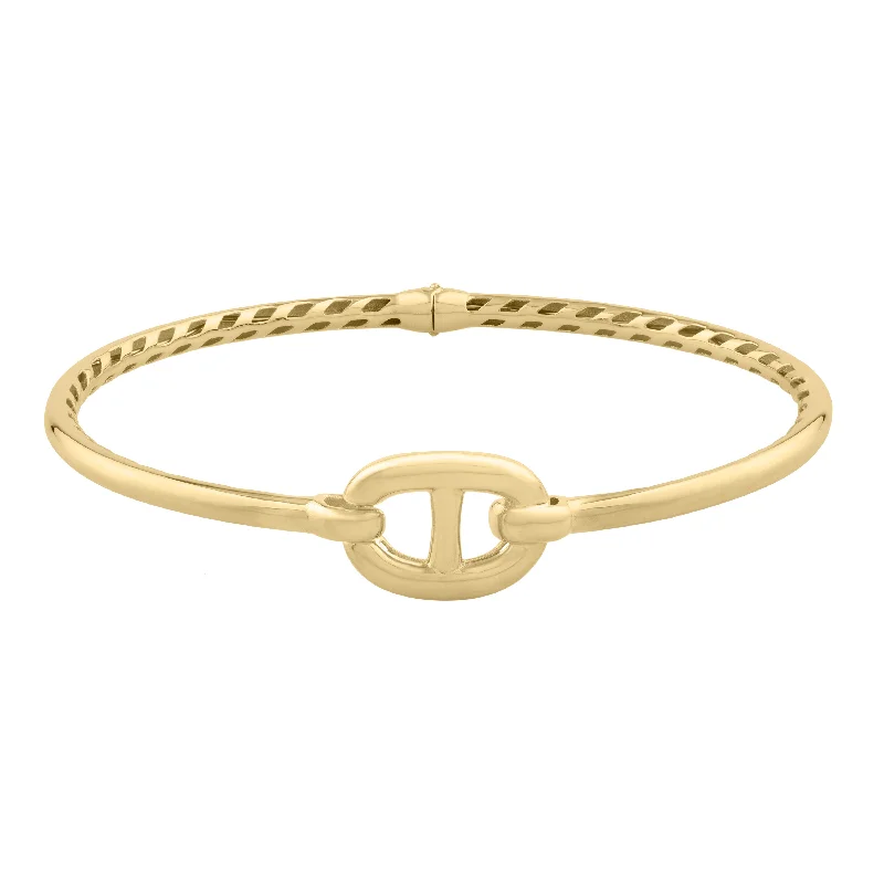 Exclusive Online Discounts On Stylish Jewelry 14K Puff Mariner Link Bangle