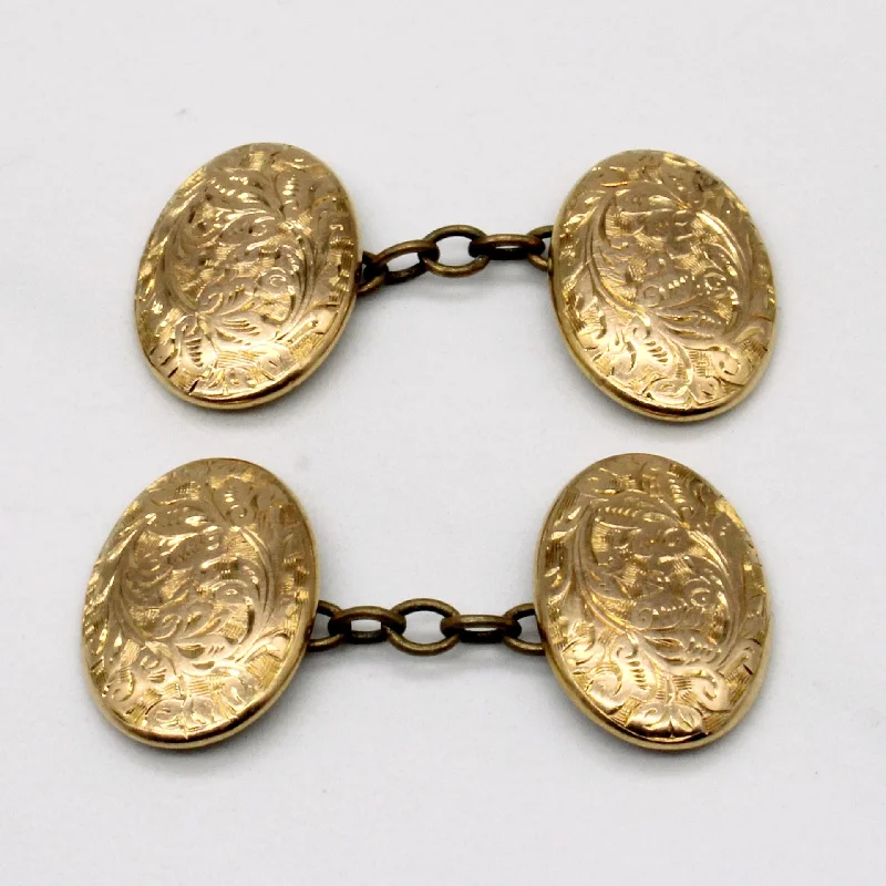Seasonal Jewelry Deals – Elevate Your Style 1903 Birmingham 15k Yellow Gold Cufflinks