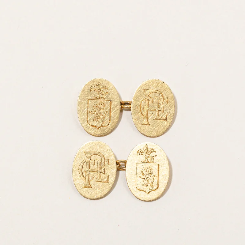 Upgrade Your Jewelry Collection For Less 1929 Birmingham 18k Yellow Gold 'CPE' Cufflinks Upgrade Your Jewelry Collection For Less 1929 Birmingham 18k Yellow Gold 'CPE' Cufflinks