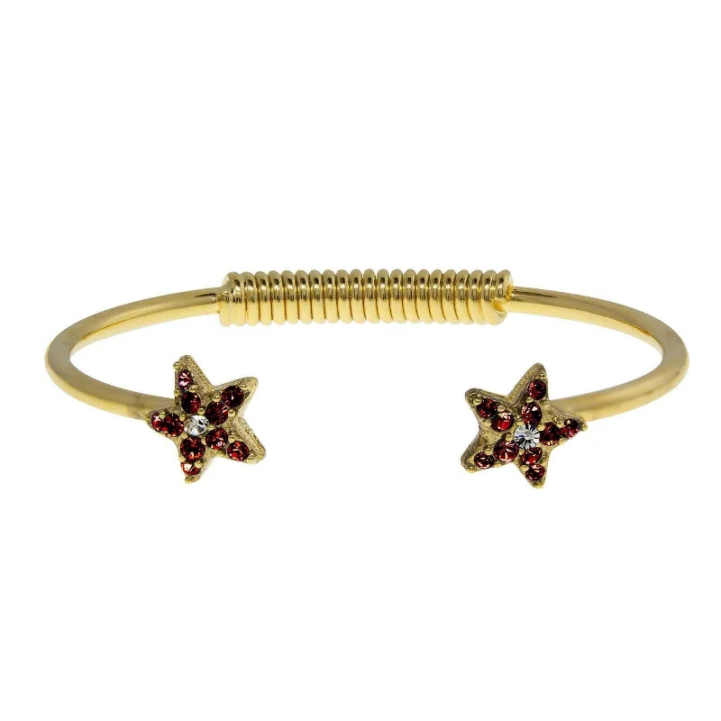 Exclusive Jewelry Sale – Shine For Less 1928 Jewelry Gold Austrian Crystal Star Spring Bracelet Exclusive Jewelry Sale – Shine For Less 1928 Jewelry Gold Austrian Crystal Star Spring Bracelet