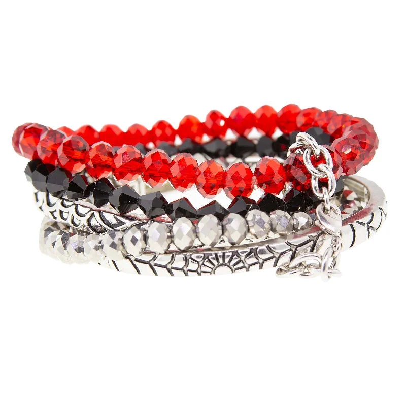 Affordable Elegance – Special Jewelry Sale Now Live 1928 Jewelry Red Black Grey Beaded Stretch Multi Bracelets Affordable Elegance – Special Jewelry Sale Now Live 1928 Jewelry Red Black Grey Beaded Stretch Multi Bracelets