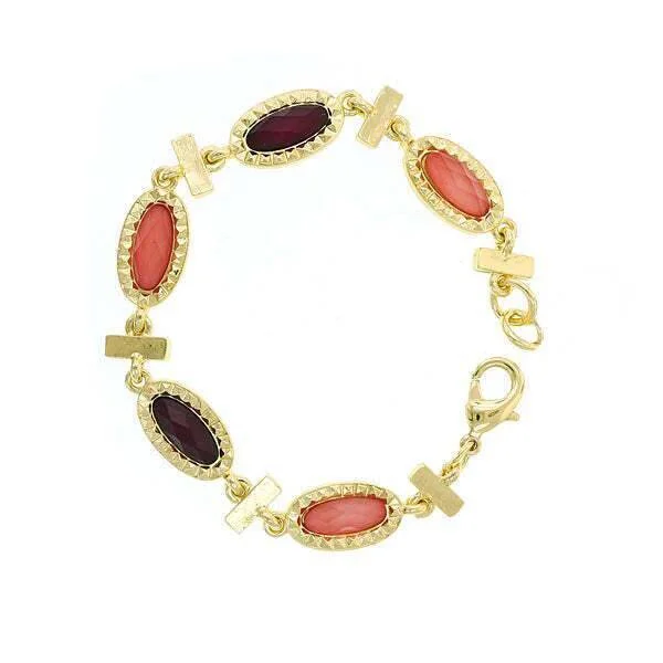 Shop Fine Jewelry With Amazing Deals 2028 Jewelry Raspberry & Peach Stone Chain Bracelet Shop Fine Jewelry With Amazing Deals 2028 Jewelry Raspberry & Peach Stone Chain Bracelet