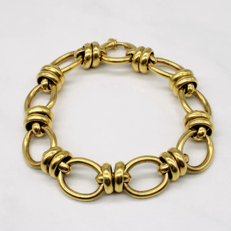 Stunning Jewelry At A Fraction Of The Price 20k Yellow Gold Unique Link Bracelet | 8" | Stunning Jewelry At A Fraction Of The Price 20k Yellow Gold Unique Link Bracelet | 8" |