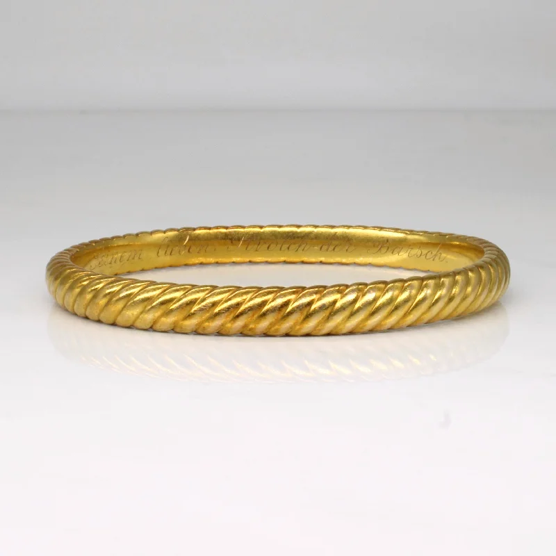 Gorgeous Jewelry, Limited-Time Savings 21k Yellow Gold Hinged Bangle | 5.5" |