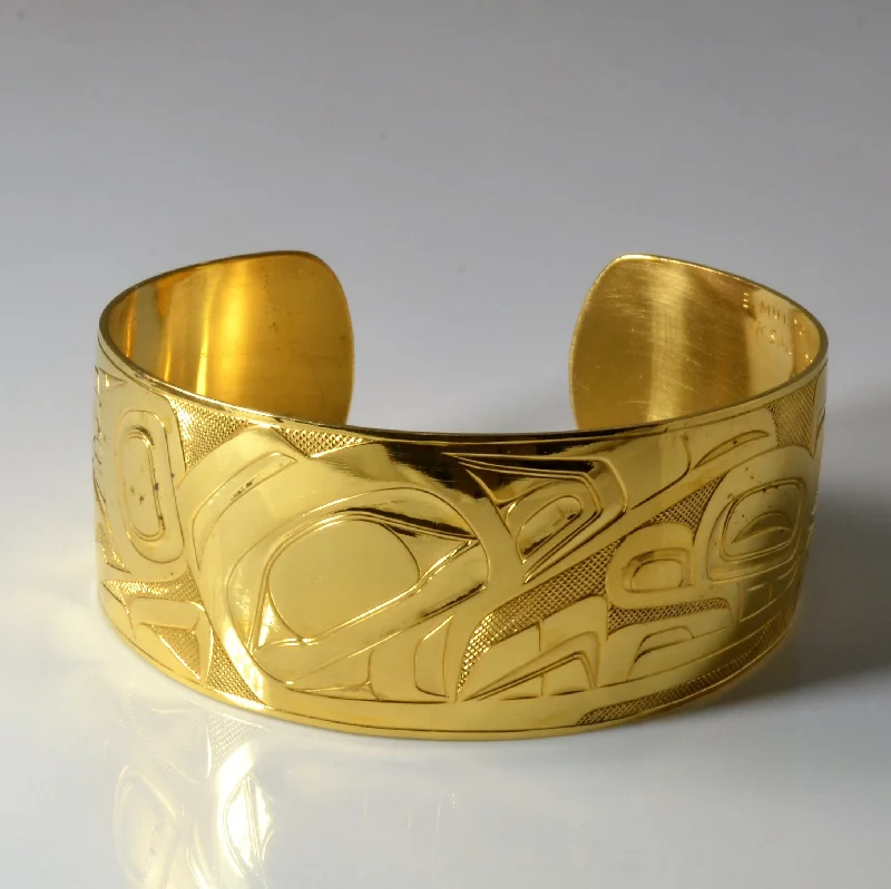 Your Dream Jewelry At Dream Prices 22k Yellow Gold Indigenous Art Cuff | 6" |