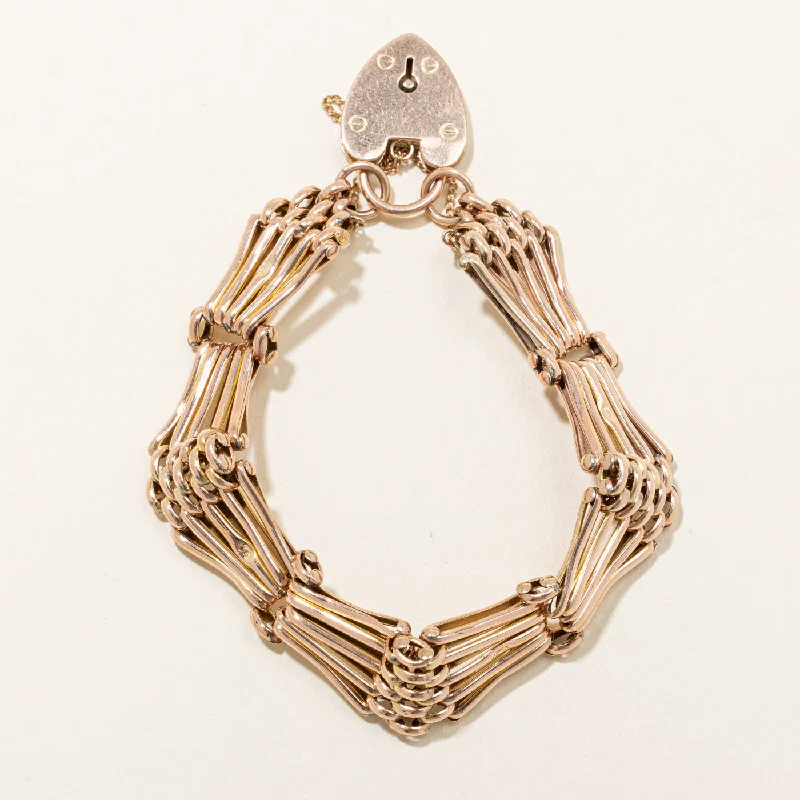 Exclusive Gemstone Jewelry Markdowns – Shop Now 9k Rose Gold Heart Closure Bracelet | 8" |