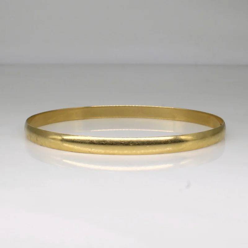 High-Quality Gemstone Jewelry For Special Occasions 9k Yellow Gold Bangle Bracelet | 7.5" | High-Quality Gemstone Jewelry For Special Occasions 9k Yellow Gold Bangle Bracelet | 7.5" |